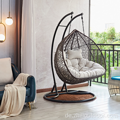 Outdoor Rattan Wicker Furniture Swing Doppelhängestuhl